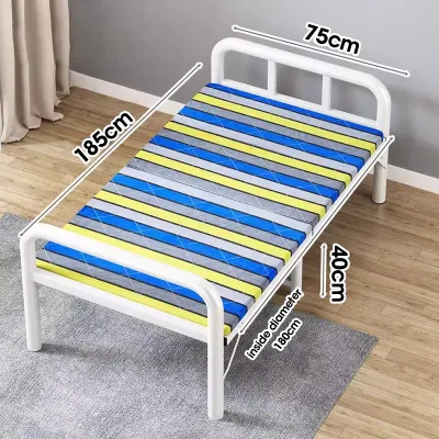 Heavy Duty Foldable Folding Bed For Dormitory Rooms Save Space Dorm Folding Bed Lunch Break Bed Office Adult Nap Bed