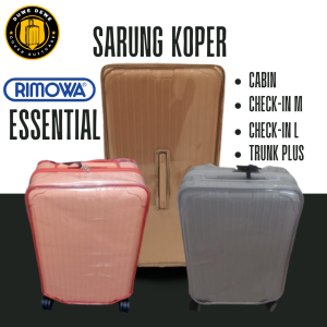 Luggage Cover Sarung Pelindung Koper Essential Cabin Trunk Plus Full Mika Tebal Tahan Air Serta Gesekan