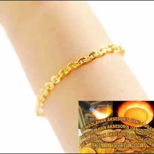 gelang tangan koin logam 1991 original gelang tangan nuri ukir anti karat dan luntur