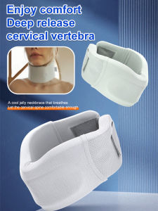 jiketai Ice silk neck protector Adjustable Cervical Collar Neck Traction Device Breathable Soft Neck Care