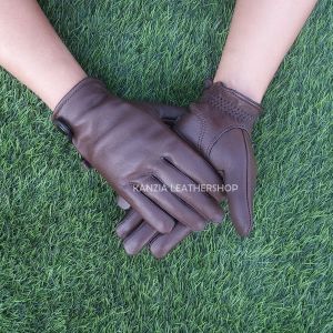 Sarung Tangan Kulit Kasual Polos Kanzia Leathershop Full Jari