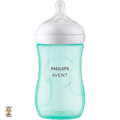 Avent Bottle Set W/ NEW NATURAL RESPONSE NIPPLES 9 oz 1 pack Teal Authentic and Brand New Bought in the U.S. (DOES NOT COME WITH ORIGINAL BOX)
