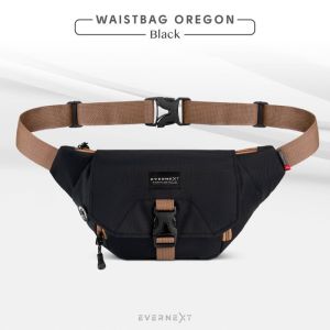 Tas Sling Bag Pria Distro Waterproof Premium Branded Evernext Waist Bag Oregon
