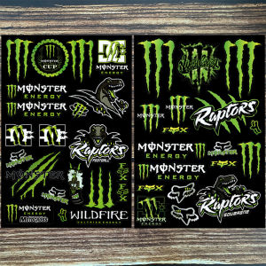 3 Set Monster Energy Stickers and decals for Honda Clcik Wave Pcx Yamaha FORZA Xmax Nmax Grand Filano Accessories