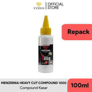 MENZERNA Heavy Cut Compound 1000 ECER Kompon Kasar Hemat Kumpon Murah Abrasif Tinggi Obat Poles Penghapus Bekas Amplas High Gloss Compon Penghilang Baret Dalam Pengkilap Body Motor Mobil Penghapus Kusam Kerak Air Jamur Kaca Pembersih Lecet Goresan