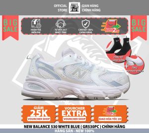 Giày 𝐍𝐞𝐰 𝐁𝐚𝐥𝐚𝐧𝐜𝐞 𝟓𝟑𝟎 White Blue ( GR530PC ) - [ HÀNG CHÍNH HÃNG 100% CÓ SẴN ]