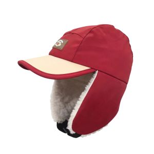 ZYJC Plush Childrens Winter Hats Windproof Warm Earflap Cap Fashion Thickening Pilot Hat Kids
