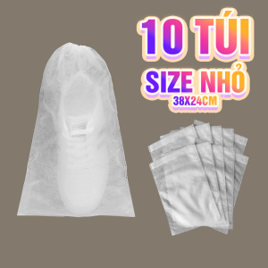 Bộ 10 Túi Đựng Giày Dép Dây Rút Chống Ố Vàng Bụi Bẩn - 100style
