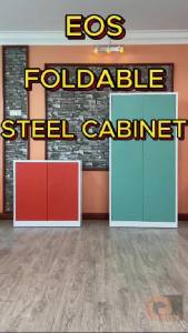 (Courier) EOS Foldable Steel Cupboard / Metal Cupboard / Almari Besi / Shoe Cabinet / Filing / Full Height / Half Height