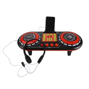 Rechargeable Multifunction DJ Music Machines For Kids Realistic Mixer Design With Karaoke Mics And Rhythm Game