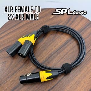 Kabel Audio 1x XLR Female to 2x XLR Male Kabel SPL Audio 50cm - 2 Meter