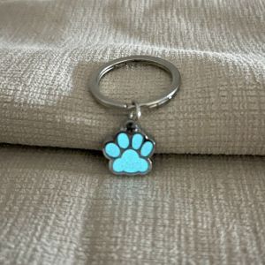 NEXTGENYUN Animal Footprints Luminous Paw Keychain Glow in Dark Bag Ornament Cat Paw Keyring Friends Children Cartoon Bag Pendant