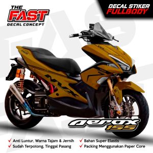 Decal Sticker Variasi Fullbody Aerox 155 VVA Old NVX - Dekal Stiker Aerox New Decal Stiker Motor Aerox Lama Dekal Variasi Aksesoris Sticker Full Body Aerox Lama NVX
