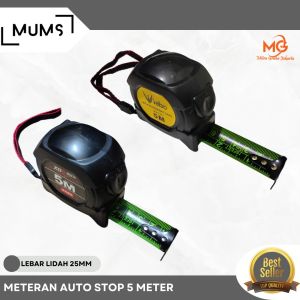 MG Tape Measure Meteran Otomatis Auto Stop Autostop 5 7.5 75 10 Meter