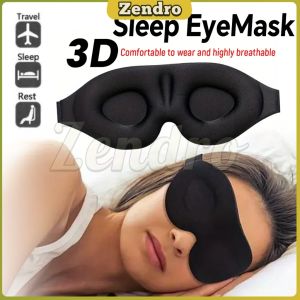 ZEO 1Pc 3D Sleep Mask Large Size Block Out Light Soft Portable Blindfold Travel Eyepatch