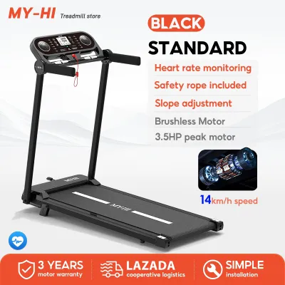 MY-HI Treadmill Electric Heart Rate Monitoring Incline Adjustment Bluetooth Music Massager M11 APP