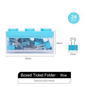 GuangBo Clip Series Letter Clip / Binder Clip Boxed Ticket Folder 19mm Paperclip /Binder Clip /Bullnose Clips /Split Pin /Push Pin Office Paper Clip