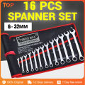 original 8 to 24 socket wrench tool set car motorcycle repair combination box. 