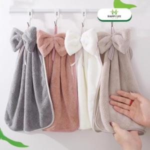 Khăn Lau Treo Nơ Cute – Thấm Siêu Nhanh Treo Bếp Treo Tắm Đều Đẹp – Nhìn Là Muốn Mua