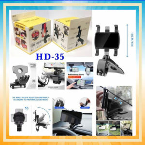 Holder Mobil Jepit HD-35 360° 3in1 Car Holder Penyangga HP GPS HD35