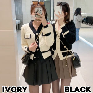 KARAKOREA 5522 Jewel Knit Premium Long Sleeve Korean Cardigan/Kardigan Rajut