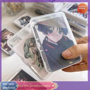 Graceful New Transparent Plastic Storage Box Photocards Small Card Storage Box Desk Organizer Box Classification Box Stationery
