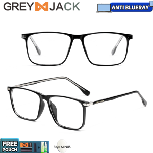 Grey Jack Kacamata Antiradiasi Blueray Style Kotak Bisa Minus Anti Radiasi Blueray Photocromic Bluceromic New Simple Kekinian 8309