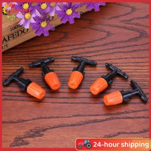 【HOSPORT】20pcs nebulizer Water Sprinklers Heads พลาสติกพร้อมตัวเชื่อมต่อทีเชื่อมต่อ Mist Spray Nozzle การติดตั้งง่าย ๆ การประหยัดน้ำสำหรับระเบียงเรือนกระจก