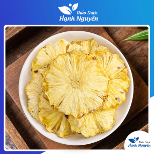 Dứa thái lát sấy lạnh 1kg thơm sấy không đường pha trà detox - Thảo Dược Hạnh Nguyên