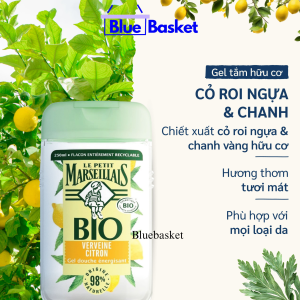 Gel tắm Hữu Cơ 98% Le Petit Marseillais Pháp 250ml Cỏ Roi Ngựa & Chanh Giúp Làm Sạch Sâu Da Mềm Mại