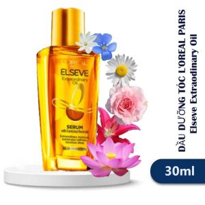 Dầu Dưỡng Tóc LOreal Extraodinary Oil 100ml TInh Dầu 6 Loại Hoa Giàu Omega-6 Giúp Tóc Bóng Khỏe Suôn Mượt LOreal Paris Elseve Extraodinary Oil 100ml