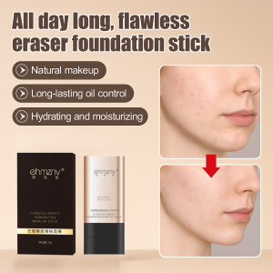 ⚡Flawless Eraser Double-Ended Foundation Stick Light Makeup Base Concealer Stick 无瑕橡皮擦双头粉底棒 Concealer Foundation Stick Long-Lasting Non-Makeup Cream