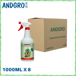 ANDGRO Foliar Spray for Healthy Leaves (Carton Deal 1000ml x 6 Bottles)