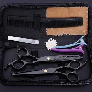 HOL 6.0 Inch Professional Hair Cutting Thining Scissors Set Salon Barber Hairdressing Shear