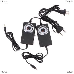 [COD] SUILEI Adjustable 3V 9V 12V 24V 1A 2A Universal AC DC Adapter Display Screen Voltage Regulated Power Supply Adatpor