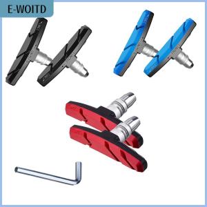 【E-WOITD】 1 Pair Durable Bicycle Silent Brake Pads Riding Brake Mount Pad Shoe Block Rubber Pads Long Lasting Good