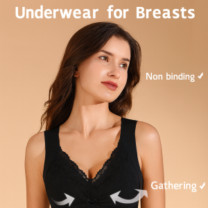 [Anti-Sagging/Push-Up] Wireless Underwear/Seamless/Covering Side Breasts Comfortable Strong Support Bras/Anti-Slip High Elasticity Antibacterial Lingerie [防下垂/聚拢]无钢圈内衣
