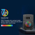 K-Song KTV Wireless Speaker ZQS1430 & 1431 / USB Rechargeable Bluetooth Speaker with LED Light , FM Radio , USB , MIC , AUX. 