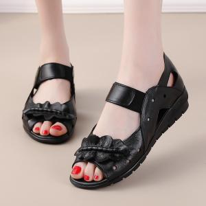 Sepatu new pita woman  / clarkts flat wanita kulit  sandal flat Shoes   Sendal