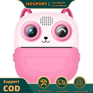 【HOSPORT】 6 In 1 Mini Instant Print Camera 1300mAh HD Photo Printing Camera for Kids Gift
