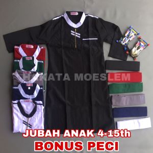 Baju Muslim Koko Gamis Anak Laki Laki / Jubah Anak Laki Laki Terbaru Umur 4-15th