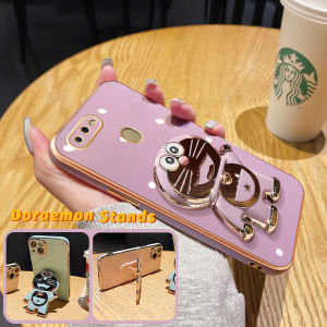 Casing Ponsel untuk OPPO A12 A12s A7 A5s A11K A5 A3s A12E Realme C1 Case Doraemon pola Tanda kurung ponsel Kesing benturan anti guncangan Tempat ponsel penutup pelindung silikon Softcase Tempat ponsel