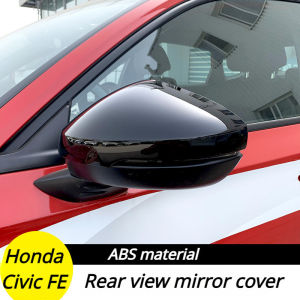 Honda Civic FE 2022-2024 Side Mirror Cover Rearview Mirror Cover Glossy Black/ Black Carbon Sporty Design