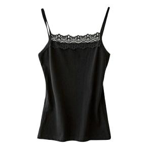 Summer Lace Camis Crop Top Womens Spaghetti Strap for Tank Tops All-match Sport Vest Slim Solid Camisole for Daily Vaca