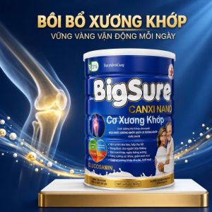 BigSure Canxi Nano Cơ Xương Khớp – Bổ Sung Canxi Nano & Glucosamin Hỗ Trợ Xương Chắc Khỏe Khớp Linh Hoạt