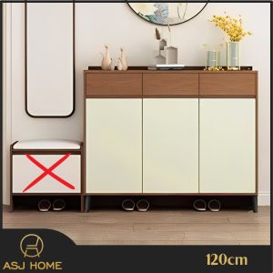 ASJ_Muji style Extra Thickness Compartment Shoe Cabinet with Drawer D4 - With Soft closer Function -Ship From Ipoh