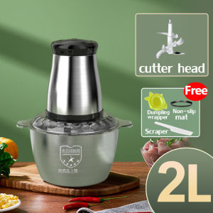 2500W Electric Meat Grinder 5L Stainless Steel Chopper Multifunctional Food Processor Large Capacity Grinder Food Processing Kitchen Utensil Chopping Machine Electric Mixer Quickly Ground Meat In 3s