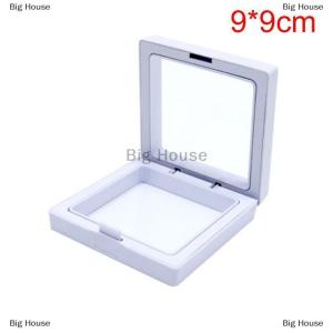 [COD] Big House กล่องใส่เครื่องประดับที่เก็บสร้อยคอแบบแขวนโปร่งใสสีขาว