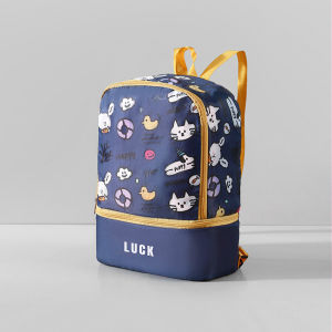 2025 New Style Children Cartoon Swimming Bag Waterproof Backpack Swimming Bag Children Dry Wet Separation Waterproof Storage Bag