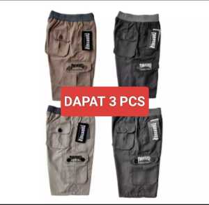 harga promo 4 pcs celana cargo pria//celana cargo pendek pria termurah//celana gembol pria//celana distro murah